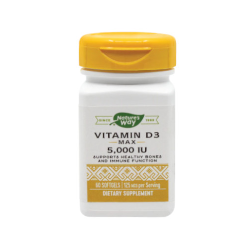 Vitamine și minerale - Vitamina D3 5000UI * 60 capsule moi, clinicafarm.ro