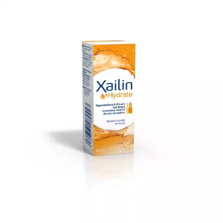 Îngrijirea ochilor - Xailin Hydrate picaturi oftalmice * 10 ml, clinicafarm.ro