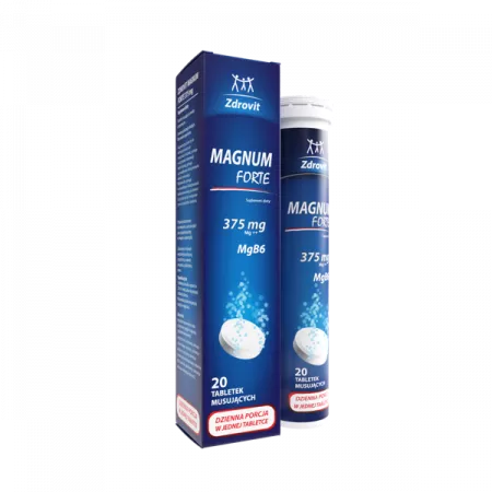 Vitamine și minerale - Magneziu forte +Vitamina B6 * 20 comprimate efervescente, clinicafarm.ro