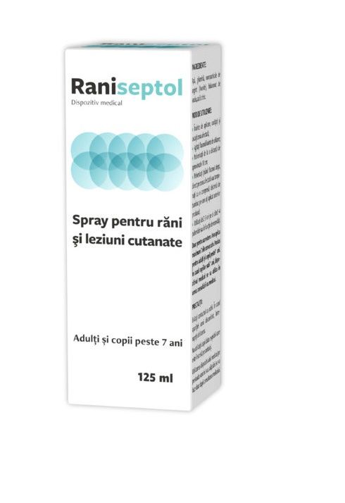 Îngrijirea pielii - Raniseptol spray pentru leziuni cutanate și răni * 125 ml, clinicafarm.ro