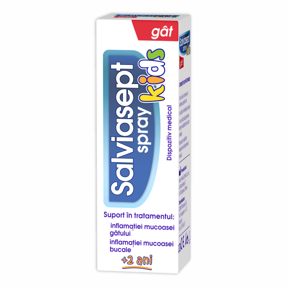 Suplimente alimentare - Salviasept kids spray pentru gât * 20 ml, clinicafarm.ro