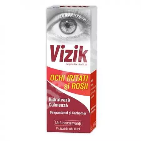 Îngrijirea ochilor - Vizik pentru ochi iritați și roșii soluție oftalmică * 10 ml, clinicafarm.ro