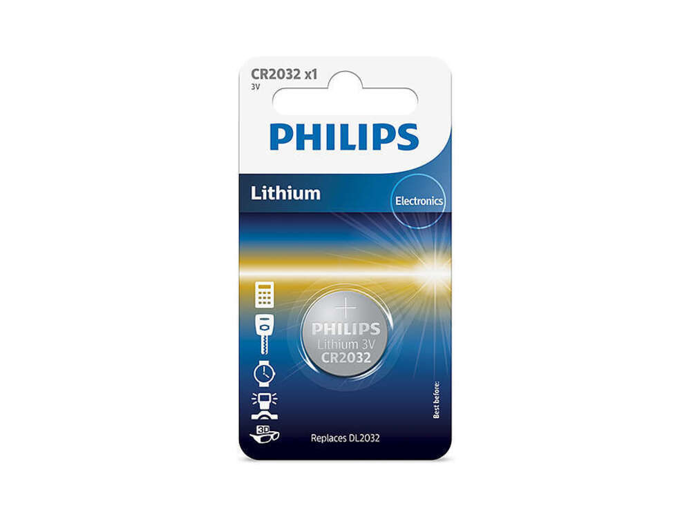 Baterie Philips Lithium CR2032, 3V, 1 buc