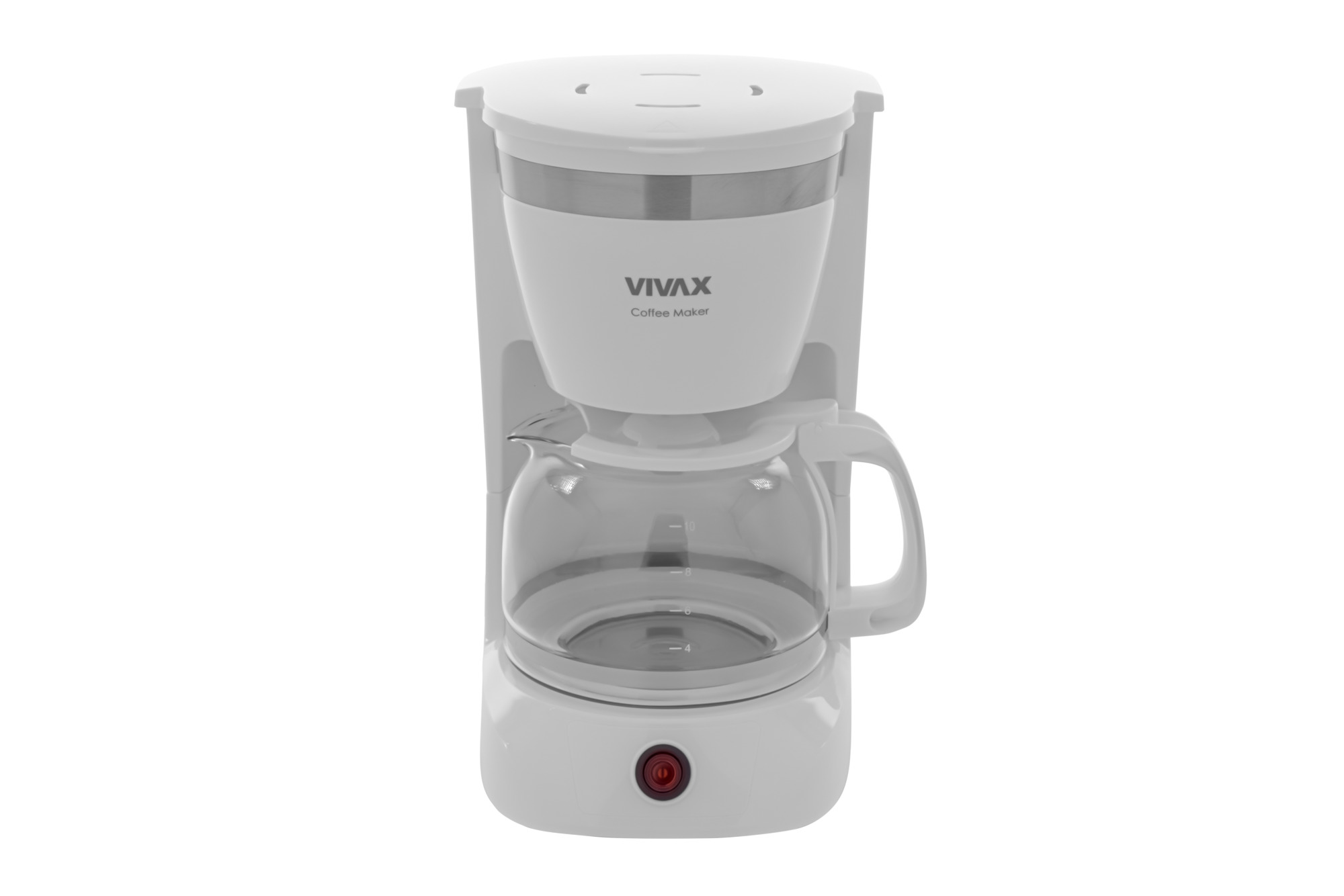 Cafetiera Vivax CM-08127W, 800W, 1.2 L, functie antipicurare, mentinere temperatura, filtru detasabil, alb