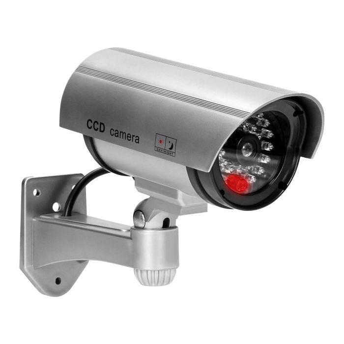 Camera supraveghere falsa CCTV VIRONE CD-3/G, 2 x AA, dioda LED, gri