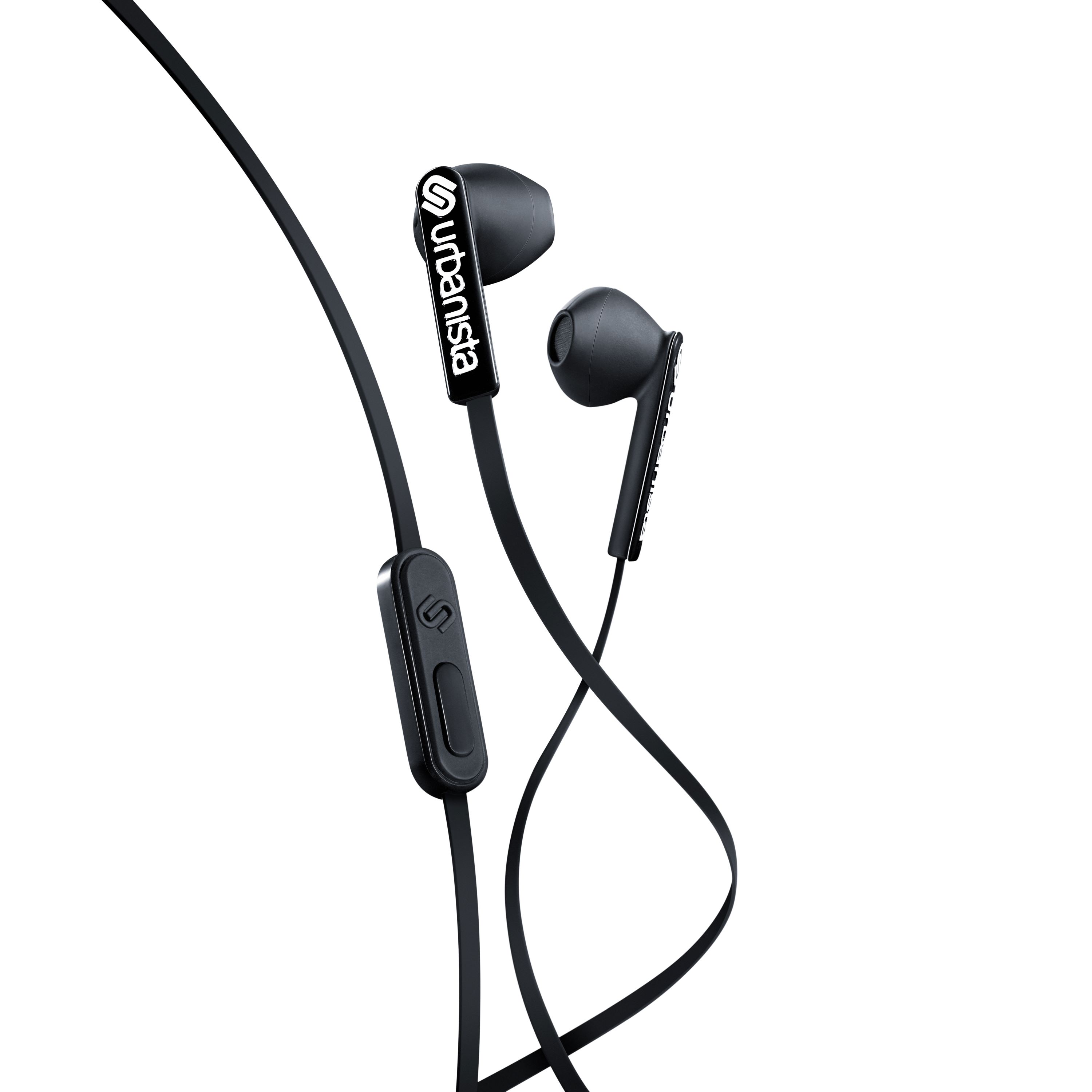 Casti audio In-Ear Urbanista San Francisco, microfon, cablu 1.2 m, negru