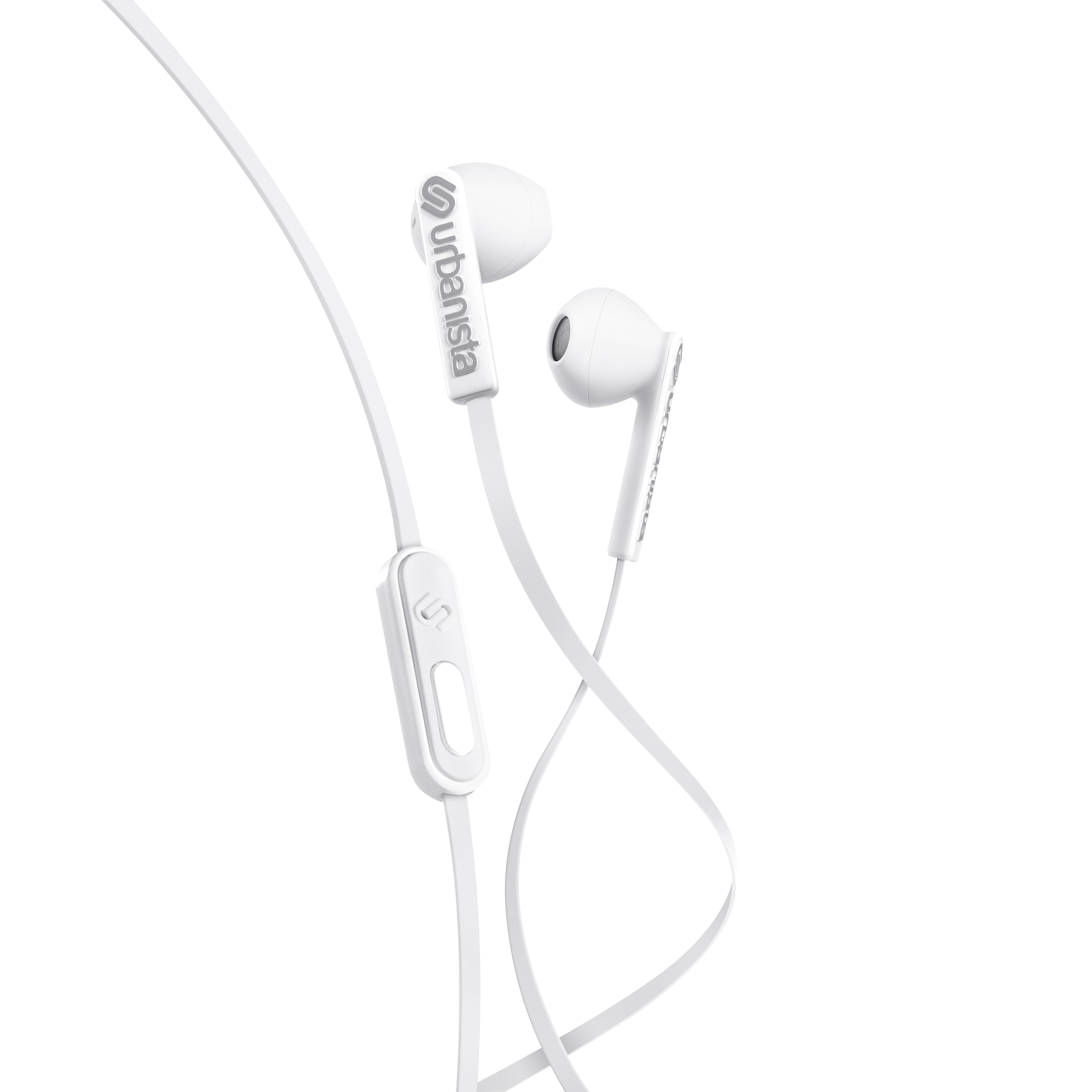 Casti audio In-Ear Urbanista San Francisco, microfon, cablu 1.2 m, alb