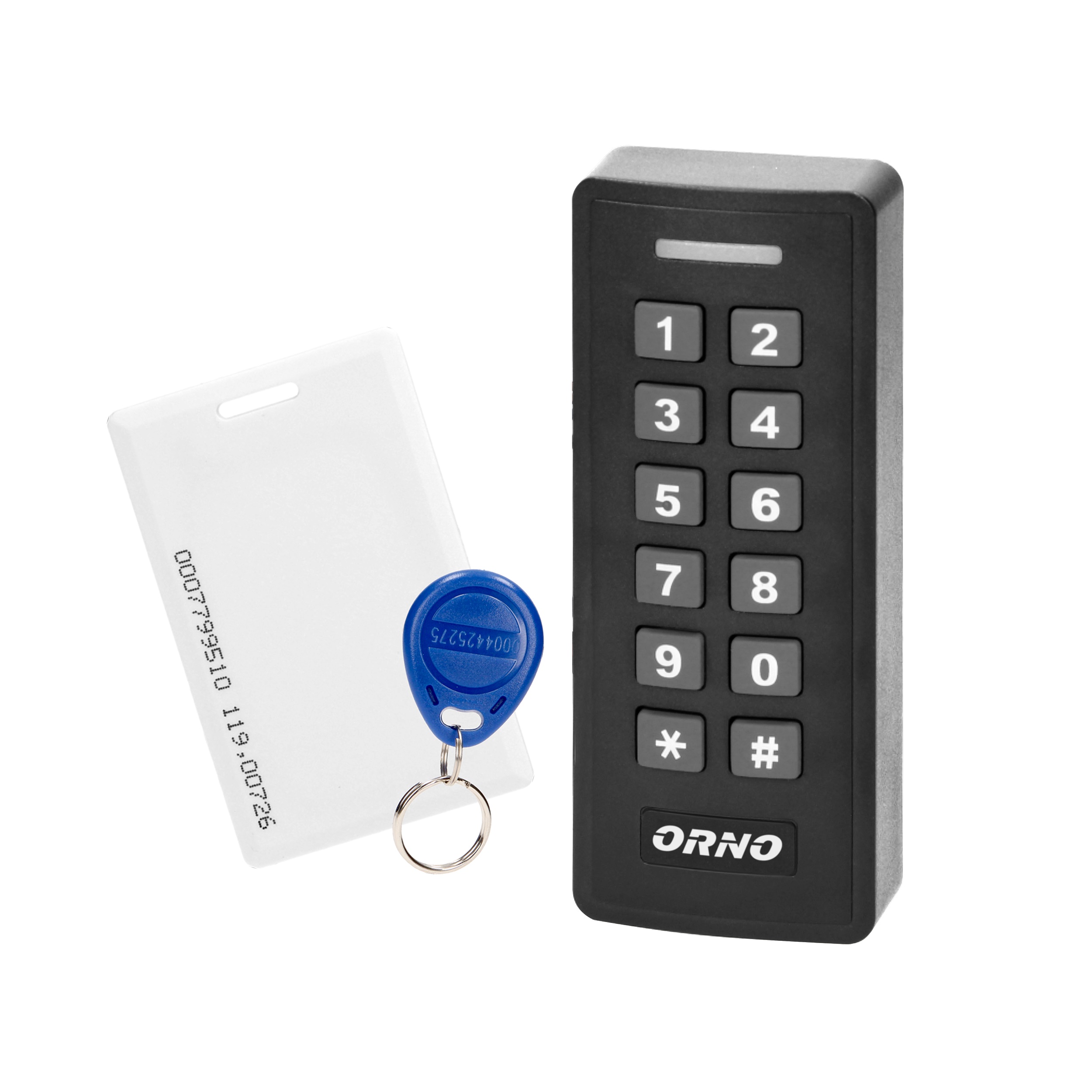 Cititor de carduri si etichete de proximitate cu cod de blocare ORNO OR-ZS-820, IP20, 1000 utilizatori, 12V, negru