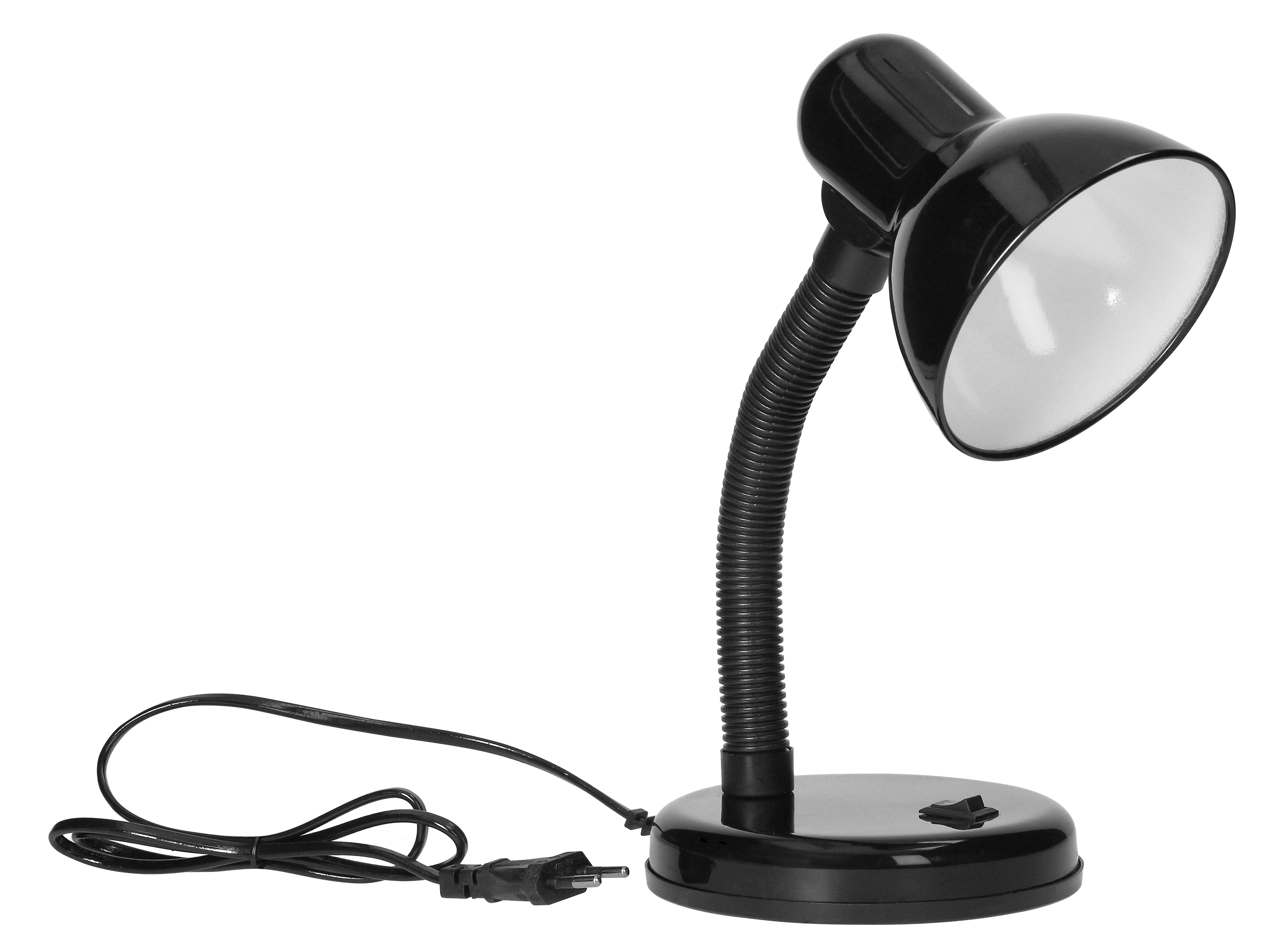 Lampa de birou VIRONE FUPI DL-4/B, E27, 40 W, IP20, cablu 1 m, brat flexibil, otel + plastic, negru