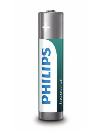 Set 10 baterii Philips Industrial Alkaline LR6I10C/10, tip AA, 1.5V