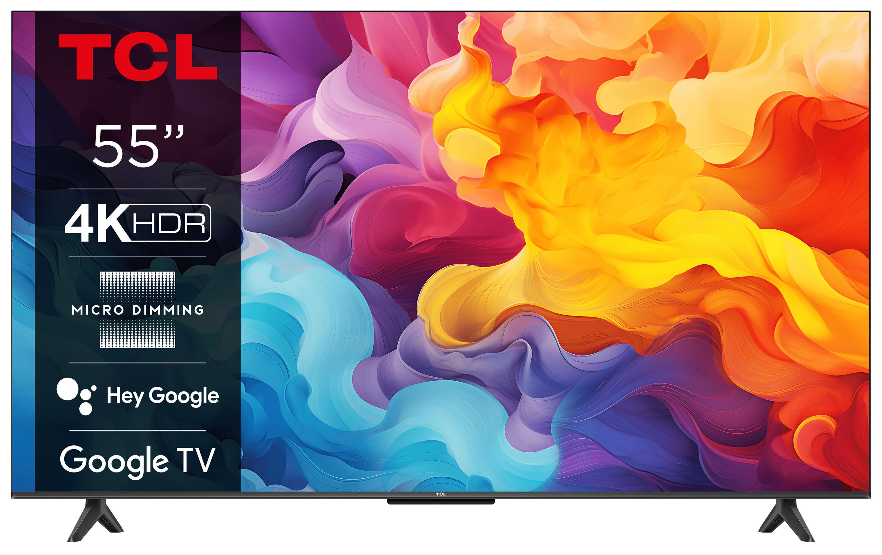 Televizor TCL LED 55V6B, 139 cm, Smart Google TV, 4K Ultra HD, Clasa E