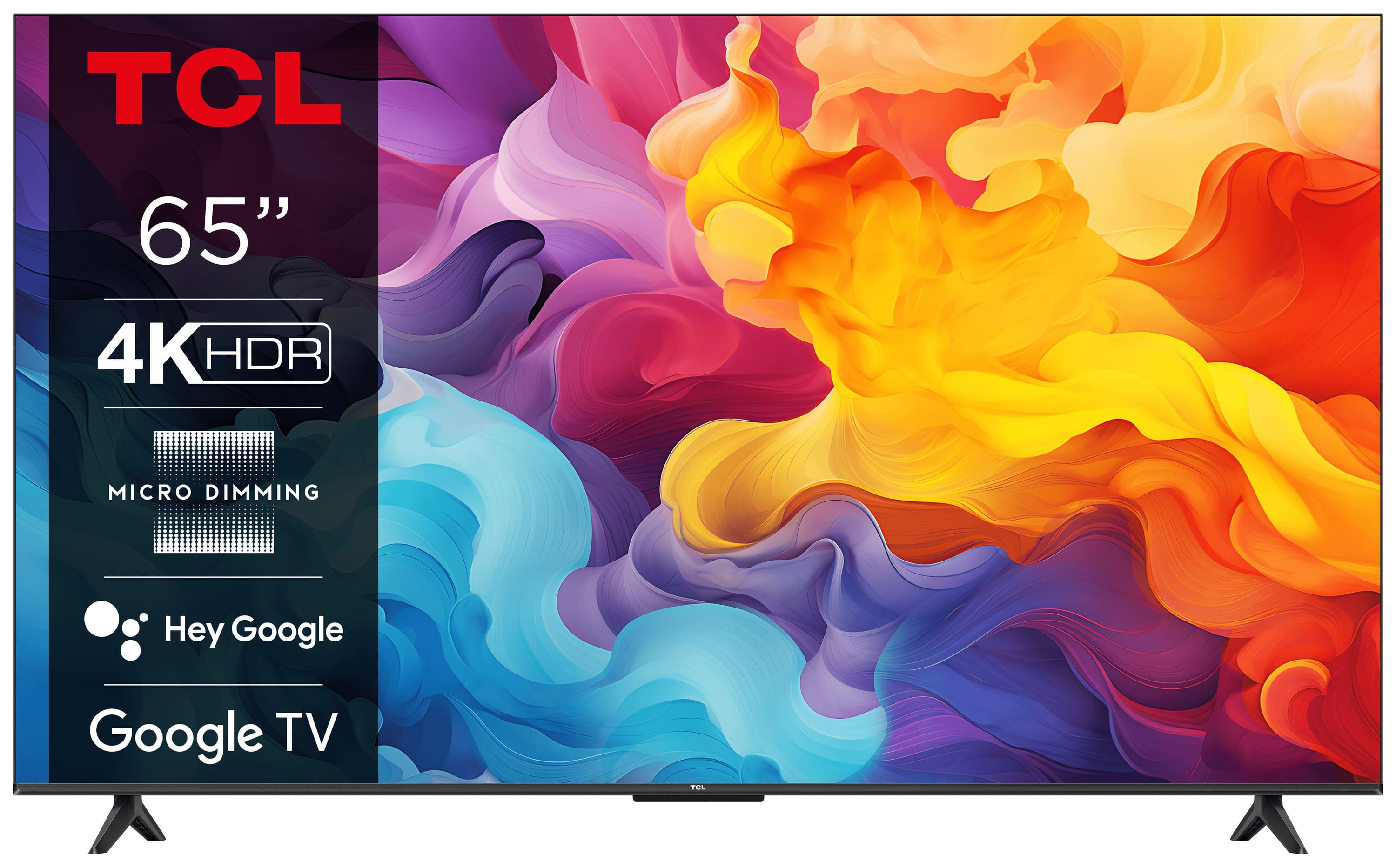 Televizor TCL LED 65V6B, 164 cm, Smart Google TV, 4K Ultra HD, Clasa E