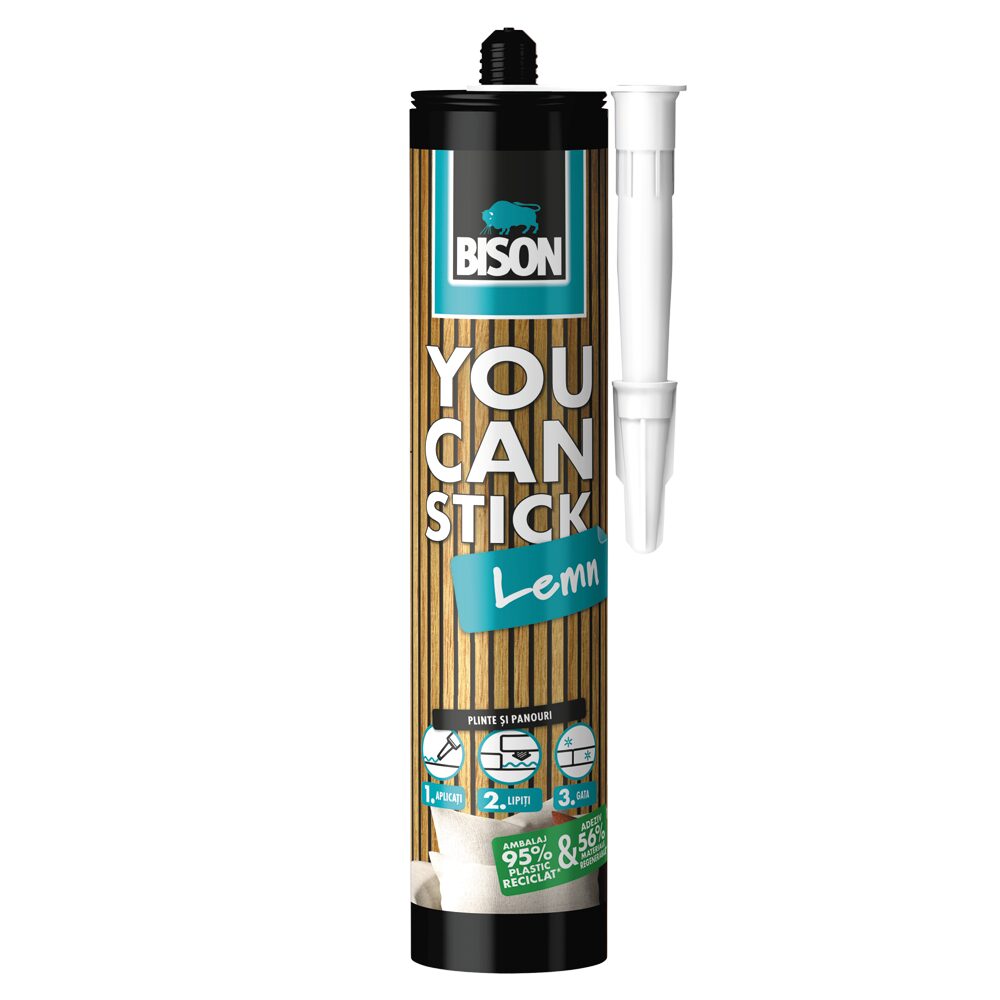 Adezivi  - ADEZIV BISON YOU CAN STICK LEMN 435G 428800, comsport.ro