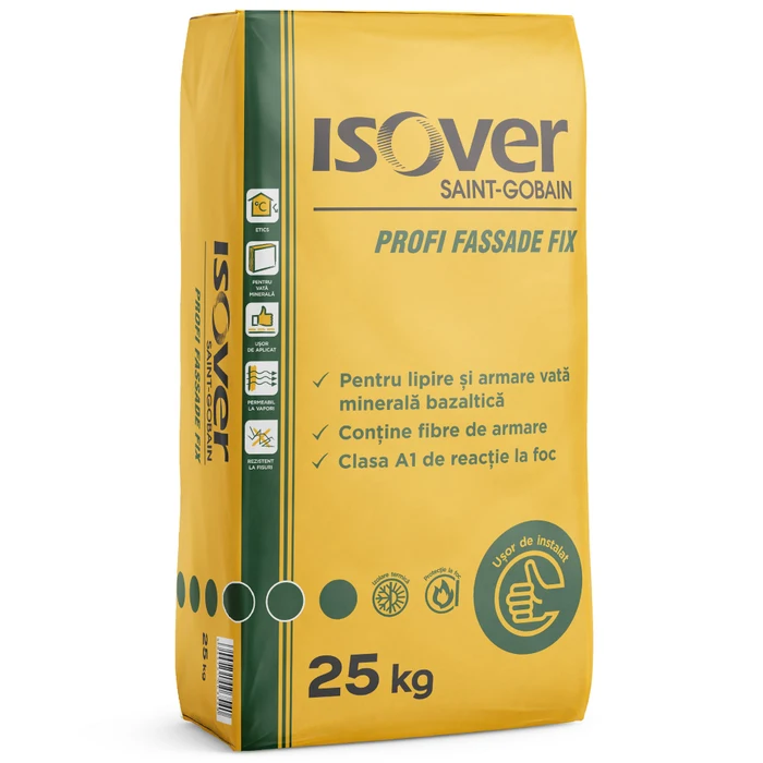 Adezivi  - ADEZIV LIPIRE ARMARE VATA BAZ PROFI FASSADE FIX GRI 25KG 5200898621 48/PAL, comsport.ro