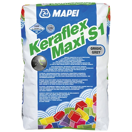 ADEZIV PLACI CERAMICE KERAFLEX MAXI S1 GRIGIO 25KG 1202625 MAPEI, [],comsport.ro