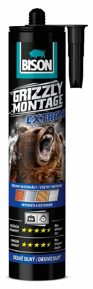 BISON GRIZZLY MONTAGE POWER ADEZIV ACRILIC 370GR 490021, [],comsport.ro