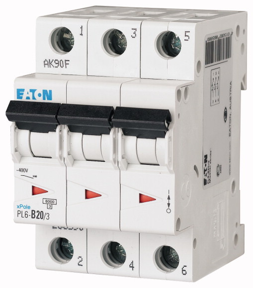 Intrerupator Automat 20A 3P C 6KA, [2],comsport.ro
