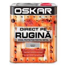 Vopsele, diluanti - OSKAR RUGINA EMAIL NEGRU MAT FORJAT 0.5L, comsport.ro