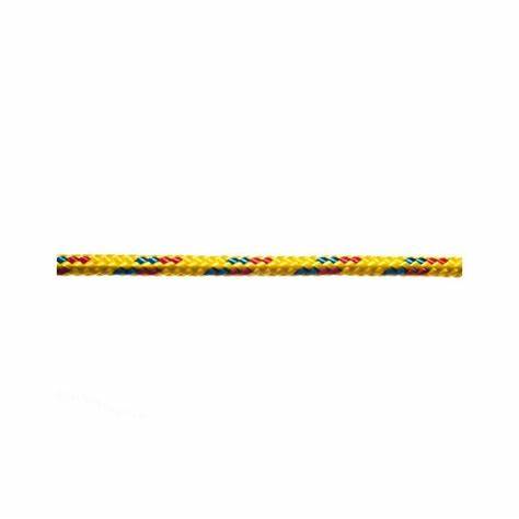 Gradina - Accesorii - SFOARA IMPLETITA GALBEN PESTRIT 5MM 106102 050, comsport.ro