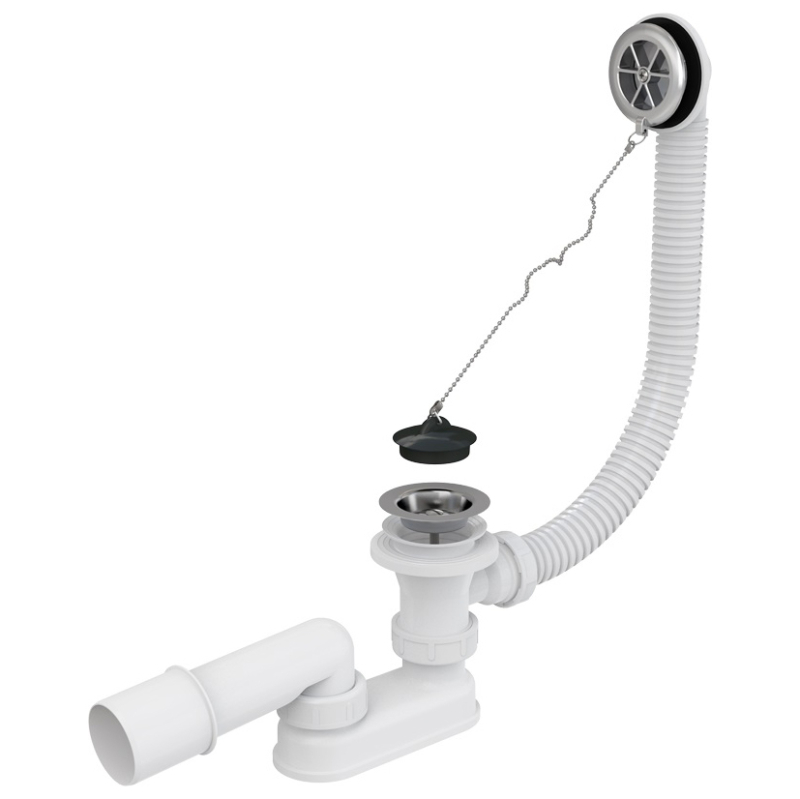 Cabine , cadite de dus si accesori - VENTIL CADA CU PREAPLIN CROMAT ALCA A501, comsport.ro