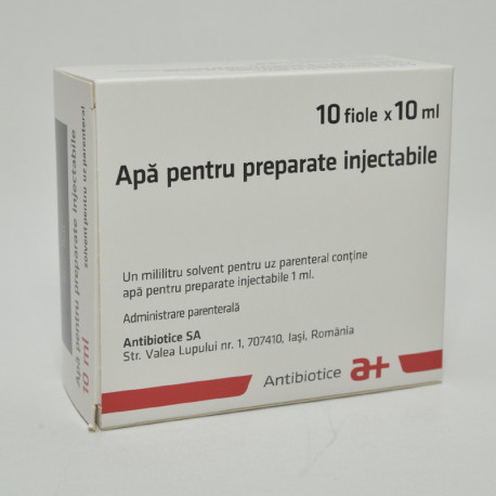 Apa pentru preparate injectabile, 10 ml, Antibiotice S.A.
