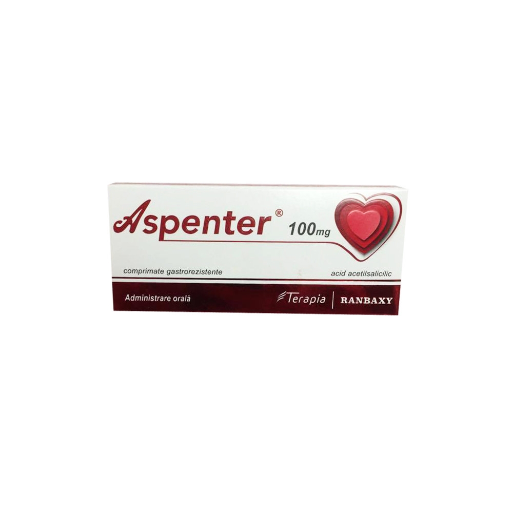 Aspenter, 100 mg, 28 comprimate gastrorezistente, Terapia