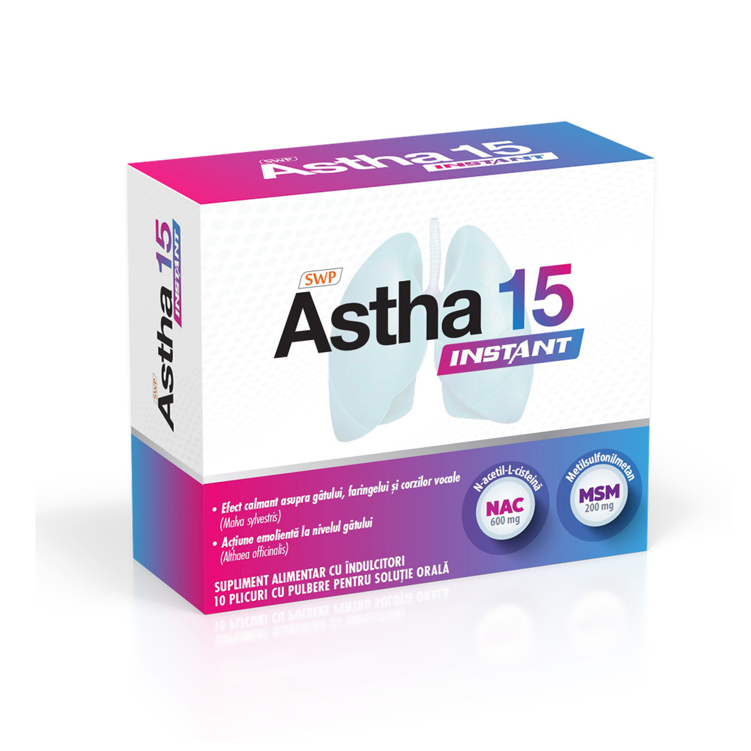 Astha 15 Instant, 10 plicuri, Sun Wave Pharma