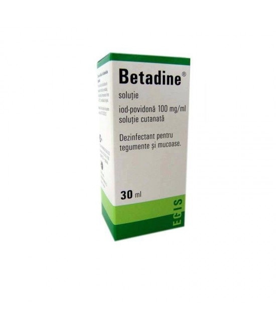 Betadine solutie 100 mg/ml, 30ml, Egis