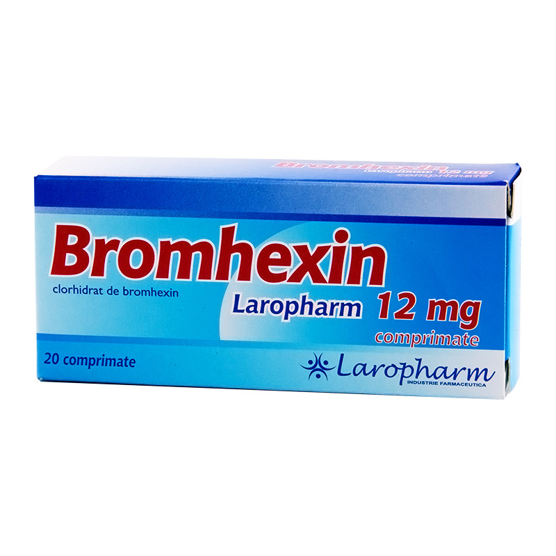 Bromhexin 12 mg, 20 comprimate, Laropharm