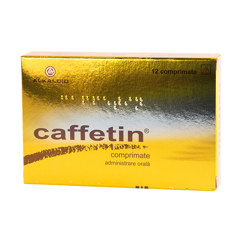 Caffetin, 12 comprimate, Alkaloid