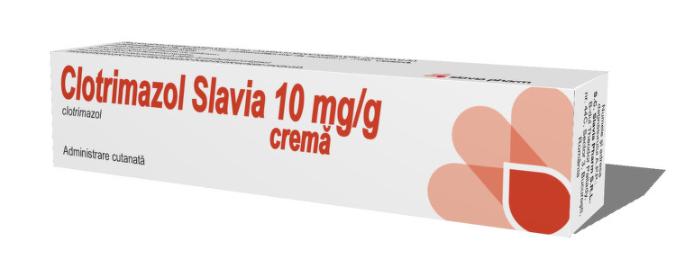 Clotrimazol crema 1%, 20 g, Slavia