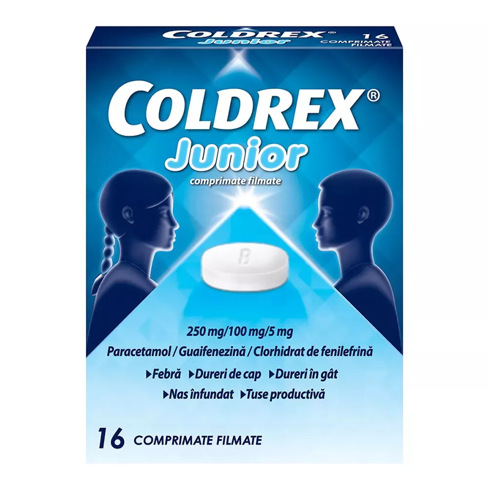 Coldrex Junior, 16 comprimate, Omega Pharma