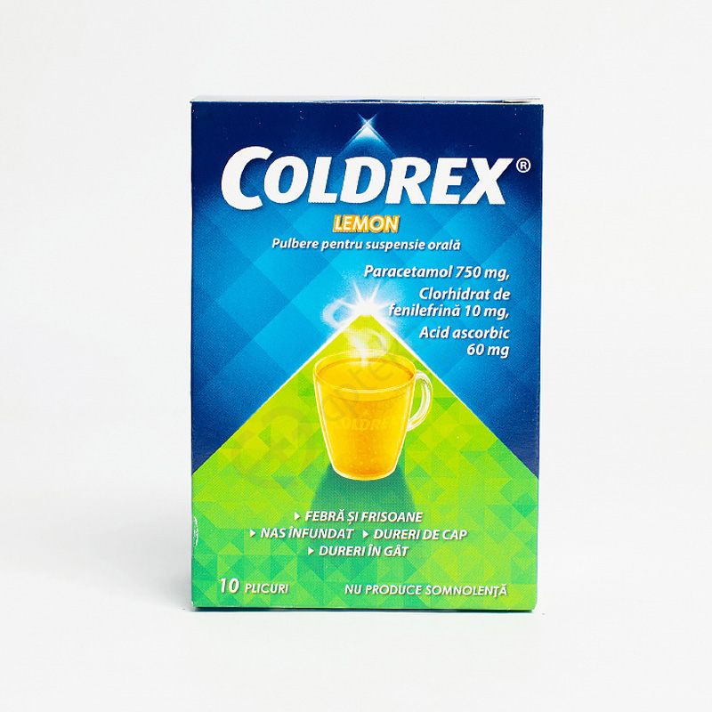 Coldrex Lemon, 10 plicuri, Omega Pharma 