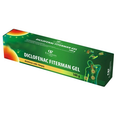 Diclofenac 10mg/g gel, 45 grame, Fiterman Pharma