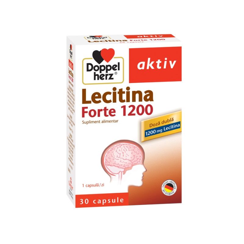 Lecitină Forte Aktiv, 1200 mg, 30 capsule, Doppelherz