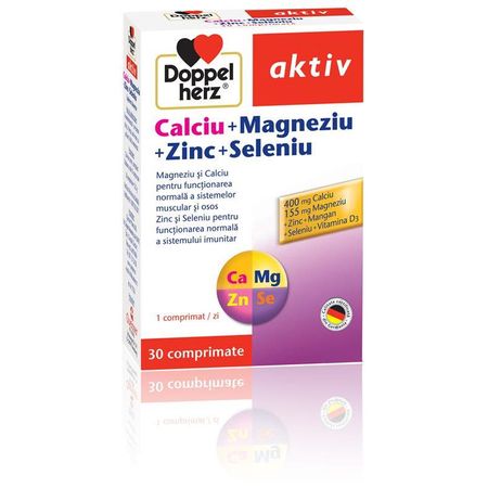 Magnesium 400+ Acid folic + Vitamina B6, 30 tablete, Doppel Herz