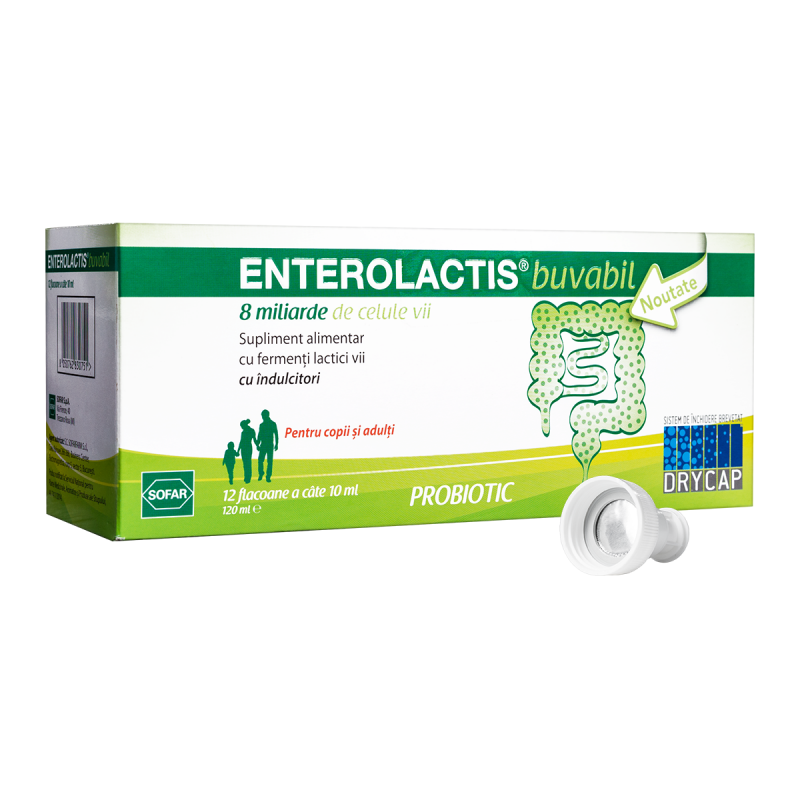 Enterolactis buvabil, 12 flacoane, Sofar