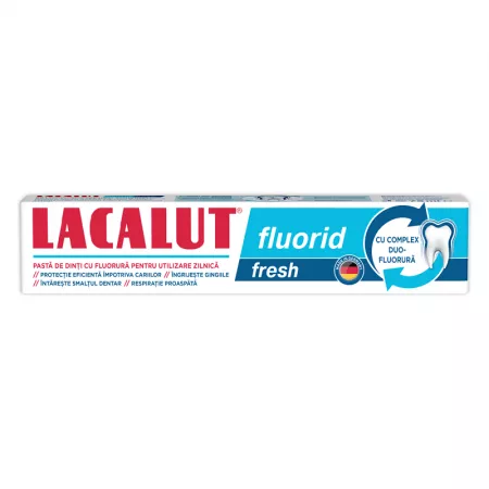Fluorid Fresh, pasta de dinti, 75 ml, Lacalut