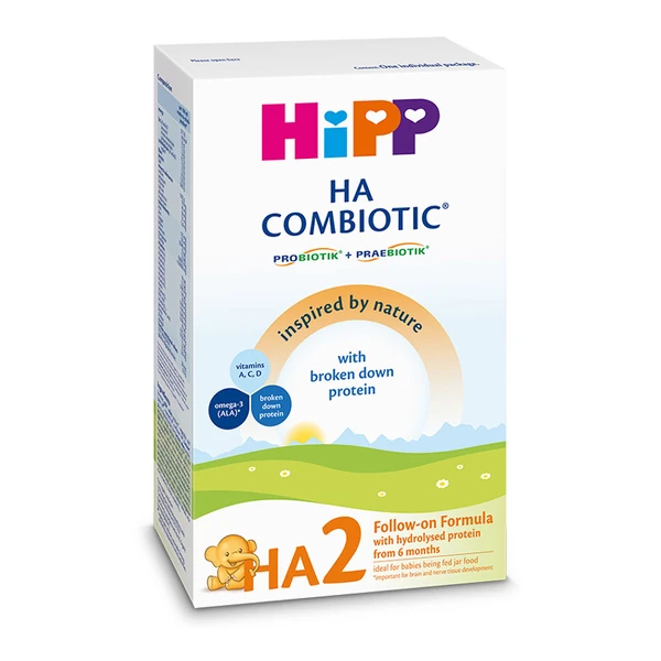 Ha 2, lapte praf combiotic, 350 g, HIPP