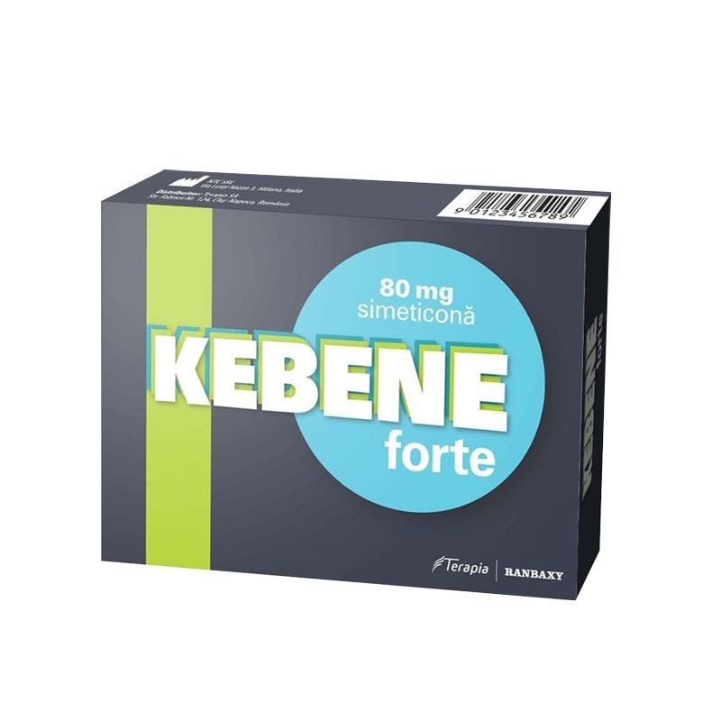 Kebene Forte Simeticona 80mg, 25 capsule, Terapia