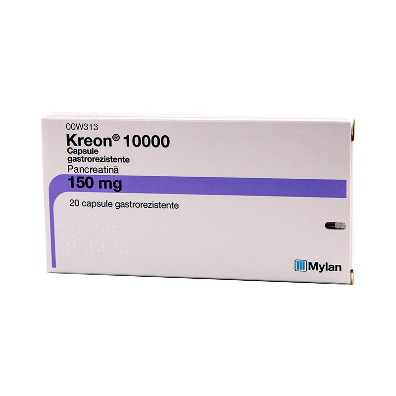 Kreon 10000, 20 capsule, Mylan Healthcare 