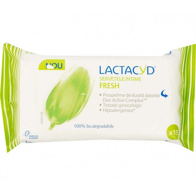 Lactacyd Servetele Umede Fresh 15buc