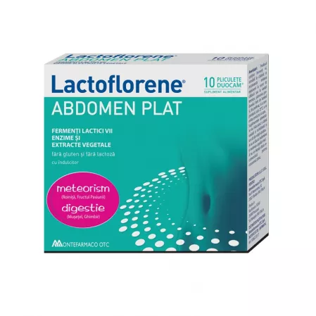 Lactoflorene abdomen plat, 10 plicuri, Montefarmaco