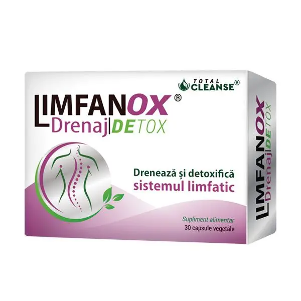 Limfanox Drenaj Detox Total Cleanse, 30 capsule, Cosmo Pharm