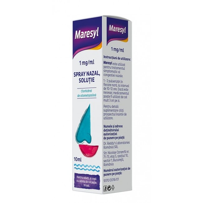 Maresyl 1 mg/ml spray nazal, solutie, 10 ml, Dr. Reddys
