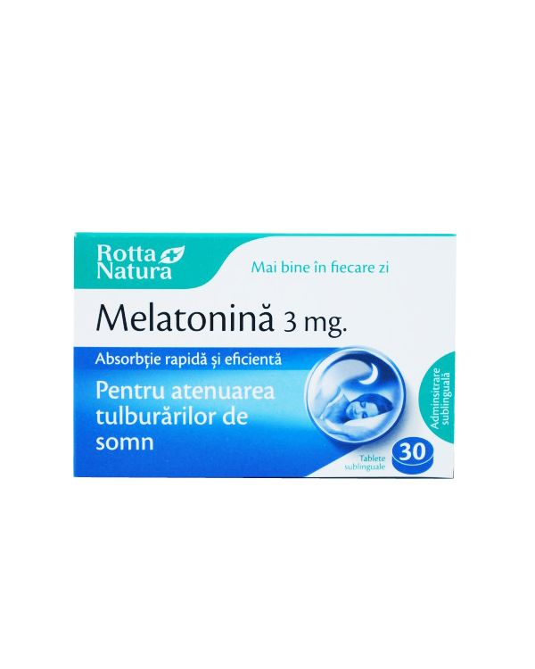 Melatonina 3 mg, 30 comprimate, Rotta Natura