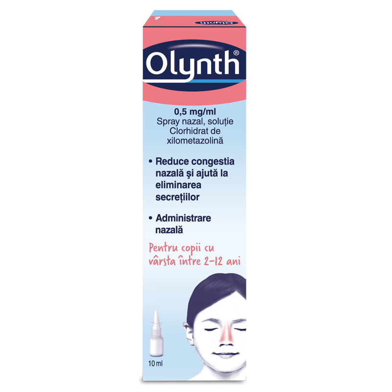 Olynth, 0,05%, spray nazal pentru copii, 10 ml, McNeil Healthcare 