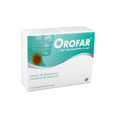Orofar, 24 comprimate de supt, GSK