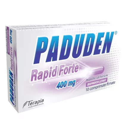 Paduden Rapid Forte, 400 mg, 10 comprimate filmate, Terapia
