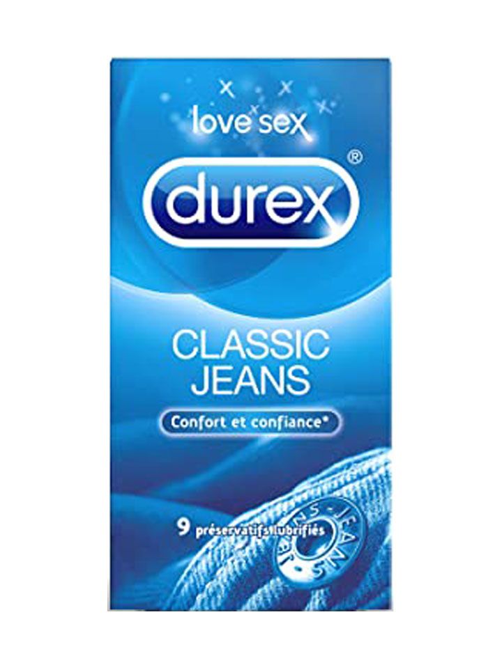 Prezervative Classic Jeans, 9 bucati, Durex